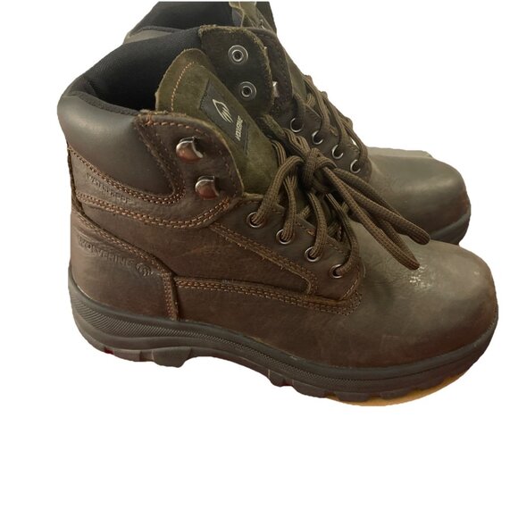 Carlsbad 6” Men Sz 6.5 Brown Leather Steel Toe EH, Waterproof Slip Resistant - Picture 2 of 16